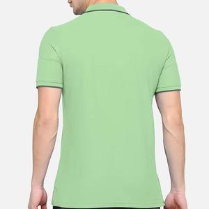 Camisa Casual de Manga Corta para Hombre, Mezcla Premium de Poliéster/Algodón, Secado Rápido, Diseño Sólido, Transpirable, para Golf, Venta al Por Mayor - Product Image 3