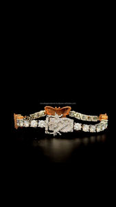 Hot Selling Pass Diamond Tester 925 Sterling <b>Silver</b> Hip Hop Jewelry Custom Butterfly VVS Moissanite Two Tone Tennis Bracelet - Product Image 6