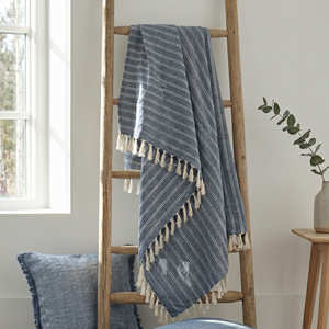 Manta de Algodón con Rayas Lineales Tejida a Mano para Sofá, Ideal para Sala de Estar Contemporánea y Decoración del Hogar, Venta al Por Mayor - Product Image 6