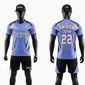 Uniforme de Bádminton para Hombre, 180 GSM, Transpirable, Poliéster Dri-Fit, Paneles Color Verde Azulado y Gris Carbón, Logotipo Personalizado por Transferencia Térmica, Jersey de Entrenamiento - Product Image 3