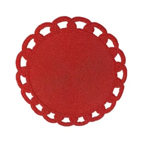 Mantel individual con cuentas Les-Ottomans, diseño Pinwheel Bliss, mantel individual de Saro Lifestyle, mantel individual Shamrock Coquette Bow para mesa - Product Image 3