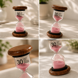 Sand <b>Timer</b> 30 Minute | Indian Rosewood <b>Hourglass</b> <b>Timer</b> Premium Wooden Sand Clock for Home Office Study Desk Decor Gifts Handmade - Product Image 4