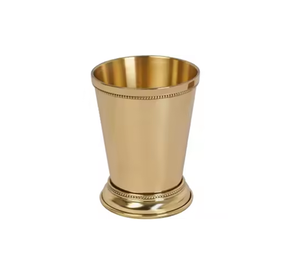 Verres à shot en laiton au design minimaliste attrayant, de forme cylindrique avec motif floral, pour les fêtes. - Product Image 2