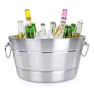 New Decorative Metal Wine Cooler <b>Copper</b> Finished Champagne Ice Bucket With <b>Knob</b> Handle For Bar and Party Ware Beer Chillers - Product Image 5