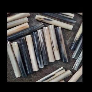 Bâtons de corne de bœuf naturelle pour manches de couteaux, plaquettes cylindriques en corne, matériau artisanal pour fabricants de couteaux sur mesure à prix compétitif - Product Image 6