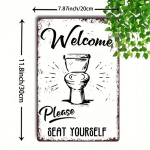 ป้ายอะลูมิเนียมสไตล์วินเทจขนาด 8x12 นิ้ว CIFbuy ตกแต่งผนังไม้สำหรับบาร์ คาเฟ่ ห้องน้ำ พร้อม TikTok สำหรับบริการรับสินค้า Temu - Product Image 2