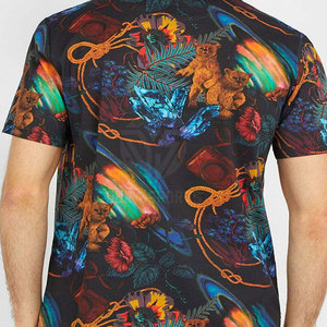 T-shirt en coton 100% pour homme, coupe ample, imprimé par sublimation, matière légère et résistante, vêtement décontracté. - Product Image 5