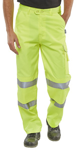 Hi-<b>Vis</b> Safety <b>Trousers</b> Reflective <b>High</b> Visibility <b>Work</b> Pants Custom Logo Industrial Workwear <b>Trousers</b> for workers - Product Image 5