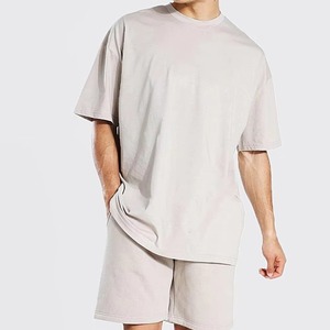 T-shirt Homme Uni Oversize Décontracté Tenue d'Été Streetwear Respirant Vêtement Décontracté Service OEM Personnalisé Fabriqué au Pakistan - Product Image 1