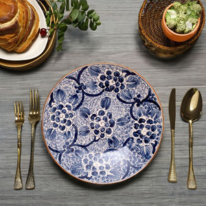 Platos Decorativos de Cerámica Esmaltada Hechos a Mano, Diseños Naturales Pintados a Mano para Decoración del Hogar, Regalos de Boda, Arte - Product Image 2