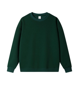 เสื้อสเวตเชิ้ตคอกลมสีแดงสำหรับผู้ชาย ทรงปกติ ถักแบบพูลโอเวอร์ สไตล์ลำลอง ใส่ได้ในฤดูใบไม้ร่วง สีพื้น แขนยาว - Product Image 2