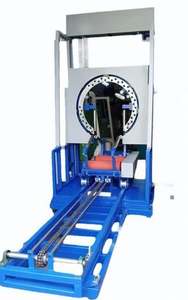 Máquina Automática Eléctrica para Enrollar Bobinas Verticales con Empaque de Plástico y Sistema de Anillo Ascendente/Descendente Accionado por Engranajes - Product Image 2