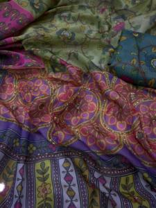 Sari Tradicional Indio de Seda Cosmo Suave con Espejo y Trabajo a Mano, Estilo Bollywood, para Bodas, Fiestas, Diseño Étnico, para Todas las Estaciones, para Mujer - Product Image 2