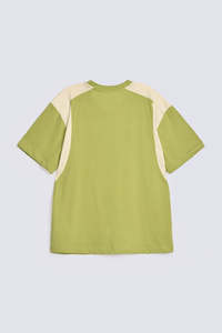 เสื้อยืดทูโทนสำหรับผู้ชายเสื้อยืดแขนสั้นผ้าฝ้ายระบายอากาศ - Product Image 2