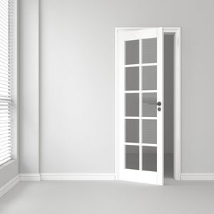 Porta in lastra interna 10-Lite con vetro trasparente elegante Design della porta interna - Product Image 5