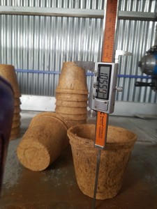 Olla de fibra de coco hecha a mano y orgánica Ideal para flores, hierbas y verduras-LOTO AZUL de Vietnam - Product Image 6