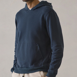 Sajjawal Zipper-Up Regular Fit 100% Cotton Fleece 400g Solid Eco-Friendly Windproof <b>Waterproof</b> Breathable Winter Knitted Hoodie - Product Image 1
