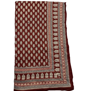 Couvre-lit en coton imprimé à la main de Jaipur, motif floral coloré, pour lit simple, réversible, style vintage bohème, écologique, artisanal de qualité supérieure - Product Image 1