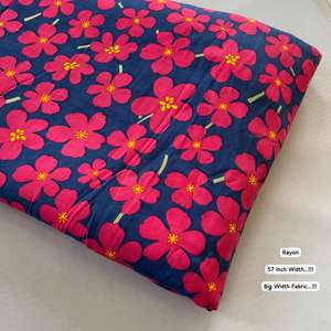 Tela de Algodón Estampada a Mano de Lujo, Patrones Vibrantes, Material Natural Transpirable para Ropa, Edredones, Cortinas y Cojines - Product Image 1