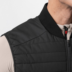 <b>Men's</b> <b>Black</b> Quilted Puffer <b>Vest</b> Lightweight Winter Gilet Sleeveless Jacket Outdoor Casual Wear Wholesale Manufacturer Suppliers - Product Image 2