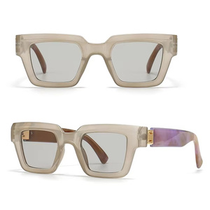 Wholesale Fashion Luxury Designer <b>Retro</b> Shades Trendy Square Frames Rectangle <b>Sunglasses</b> Women Men Gafas De Sol Anti-blue Light - Product Image 1