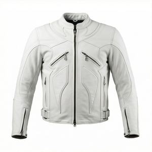 Chaqueta de Motociclista de Cuero Genuino para Hombre de la Mejor Calidad, Nueva Colección de Invierno, Chaquetas de Motocicleta con Protecciones Desmontables Personalizadas - Product Image 1