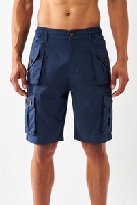 Stylish Slim Fit Cargo Shorts Lightweight Breathable Fabric Ideal for Hot Weather and Active Lifestyle in Charcoal - Product Image 1