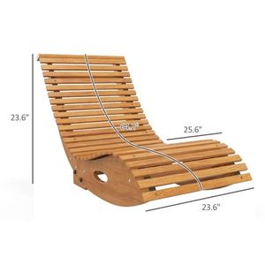 Sedia a dondolo da giardino per il comfort all'aperto - Product Image 3