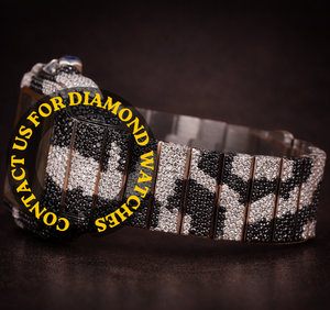 นาฬิกาข้อมือผู้ชายประดับเพชรโมอิสซาไนต์สีดำโบราณ สายสแตนเลสสตีลพรีเมียม ระบบควอตซ์ ดีไซน์ทันสมัย เหมาะสำหรับงานปาร์ตี้และงานทางการ - Product Image 6