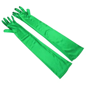 Gants longs en satin uni pour femmes, respirants, confortables et chauds, pour opéra, costume, mariée, soirée, bal, mariage, extérieur - Product Image 2