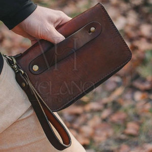 Bolso de Mano de Cuero con Patrón Sólido 2026 para Damas, Cartera de Cuero Genuino, Bolso Corto para Mujer con Tarjetero en Tamaño Adulto - Product Image 2