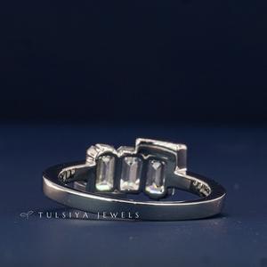 14K Solid Gold Emerald Diamond Ring for Men Natural Emerald Gemstone Fine Jewelry Elegant Wedding Engagement Ring <b>Gift</b> for Him - Product Image 3