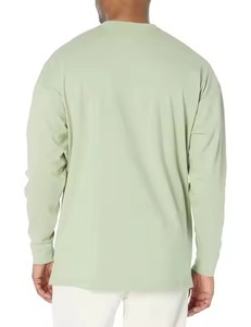T-shirt à manches longues en coton pour homme, printemps-automne, col rond, décontracté - Product Image 4