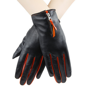 Gants d'hiver en cuir véritable pour femmes, élégants, compatibles avec les écrans tactiles, gants de cérémonie, fabricant de gants de mode sur mesure OEM - Product Image 2