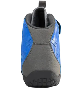 Chaussures de kick-boxing bleues à tige haute, à lacets et fermeture velcro, en daim respirant, pour adultes, entraînement, sparring, arts martiaux - Product Image 2