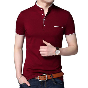 Men's Solid Color <b>Half</b> Sleeve <b>Shirt</b> Polyester/Cotton Blend Breathable Casual Design <b>Button</b> Collar Regular Fit High Street Jersey - Product Image 5