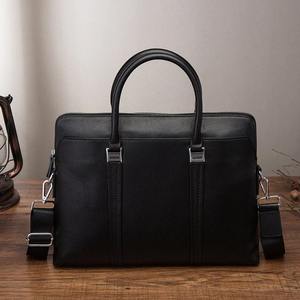 Maletín de Cuero Genuino Crazy Horse de Grano Completo, Resistente, para Portátil de Negocios, para Hombre, 15 Pulgadas, Protector, Ligero, para Uso en Oficina - Product Image 1