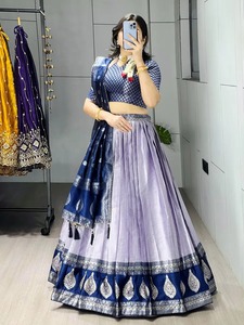 Vestido de Novia de Tul Lavisa Lehenga Choli para Mujer con Bordado, Color Personalizado, Diseño Elegante de Sirena 82922 - Product Image 2