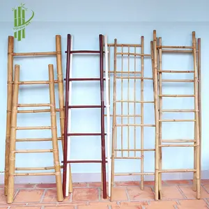 越南经过验证的供应商竹梯架梯子货架毯子梯子多种尺寸彩色批发最便宜