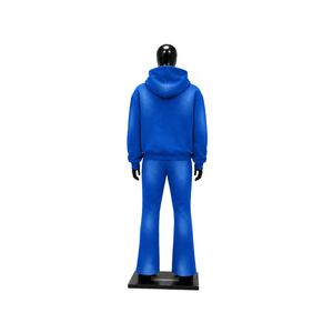 Conjunto Deportivo Azul Rey Personalizado para Hombre, Sudadera con Cremallera y Pantalones Acampanados, Dos Piezas, Paneles en Contraste, Ropa Deportiva Urbana, Venta al Por Mayor OEM - Product Image 2
