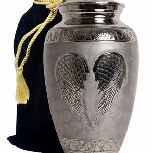 Urnas metálicas artesanales de diseño clásico y elegante para decoración del hogar - Product Image 1