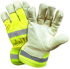 Guantes de seguridad para construcción Industrial, alta calidad, doble palma de cuero, resistentes, de resolución, nuevo diseño, venta al por mayor - Product Image 2