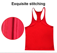 Camisetas sin mangas personalizadas de talla grande para hombre, 100% poliéster, cuello en V, lisas, con espalda en Y, para gimnasio, correr, deportes, transpirables, de punto, al por mayor