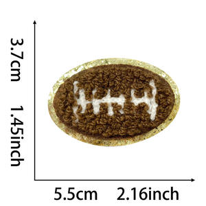 Fabriqué au Pakistan, patch en tissu sergé brodé sur mesure, motif cœur et fleur, à thermocoller ou à coudre, logo pour vêtements, sacs et chapeaux. - Product Image 2