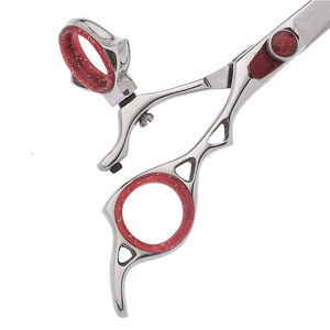 Ciseaux de barbier pour droitiers KAAMIR INSTRUMENTS, performance de précision, acier inoxydable, 32 dents, légers - Product Image 2