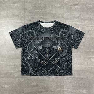 เสื้อยืดคอตตอน 100% พิมพ์ลายโลโก้คริสตัลเต็มตัวสำหรับผู้ชาย ทรงปกติ พิมพ์ลายเสื้อยืดแนวสตรีทแฟชั่น เสื้อยืดน้ำหนักเบา - Product Image 4