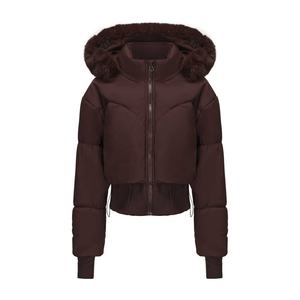 Dernier design, veste matelassée pour femme, prix de gros, nouvelle arrivée, style unique, veste matelassée pour femme, haut court, confortable, couleur unie - Product Image 3