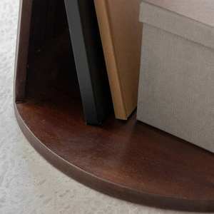 Mesa auxiliar redonda Vandana Lyra Vesta de madera de mango - Product Image 3