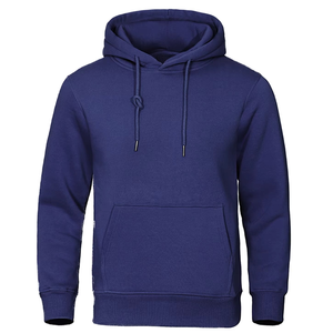Sweat-shirt en molleton décontracté pour homme avec épaules tombantes, couleur unie et coupe ample, streetwear tendance, sweat à capuche chaud pour l'hiver - Product Image 4
