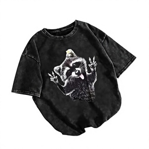 100% Cotton Acid Wash T Shirts Comfortable New Design Quick Dry Oversized Breathable Short Sleeve <b>Men</b> - Product Image 1